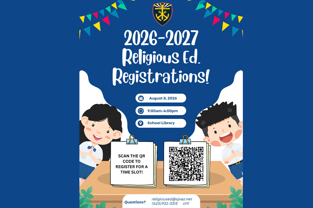 Religious Ed. Registrations!