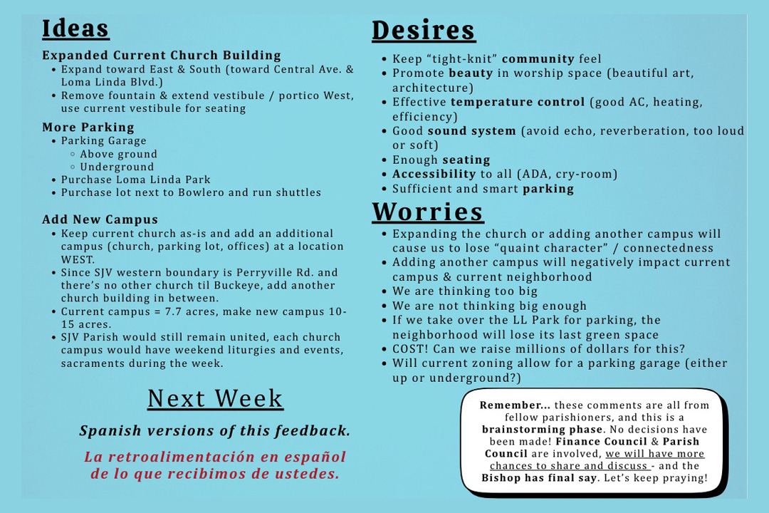 Special announcement