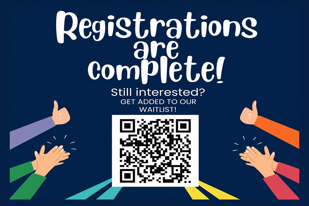 Registrations are complete