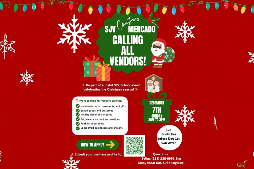 SJV Christmas MERCADO CALLING ALL VENDORS!